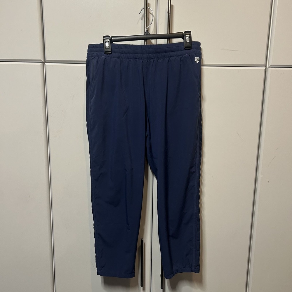 Kuhl Mens Navy Blue Elastic Waist Outdoor Hiking Pants Size L Regular